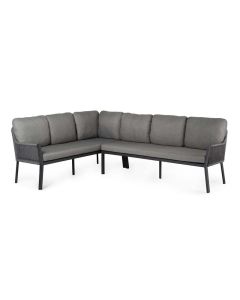 Tierra Outdoor Liv Lounge Dining Eckset links charcoal