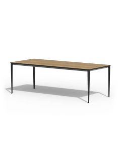 Tierra Outdoor Elegante Dining Tisch trespa bergamo charcoal 220 x 100 cm