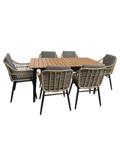 Diningset Gatteo Budrio Brown