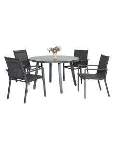 Diningset Pinerolo Chieri Grey