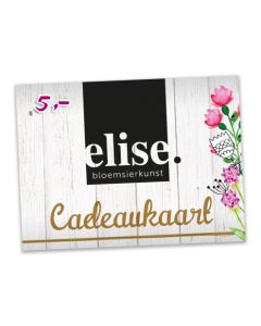 Elise Cadeaukaart 5 euro