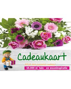 Geschenkverpakking Bloemen Cadeaukaart