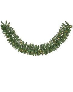 Everest Girlande grün L: 180 x Ø 25 cm mit 50 LED drinnen