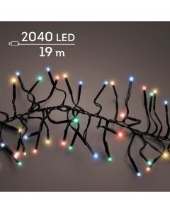 Cluster Lichterkette 2040 LEDs Multifarbe