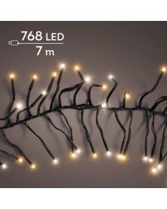 Cluster Lichterkette 768 LEDs Warm Weiß & Klassisch Warm