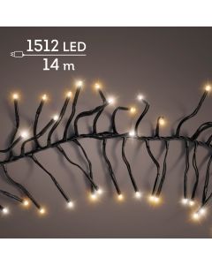 Cluster Lichterkette 1512 LEDs Warm Weiß & Klassisch Warm