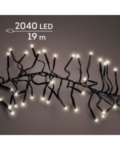 Cluster Lichterkette 2040 LEDs Warm Weiß