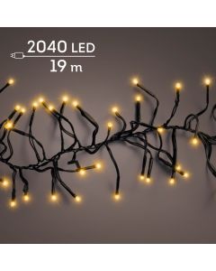 Cluster Lichterkette 2040 LEDs Klassisch Warm
