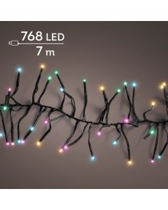 Cluster Lichterkette 768 LEDs Sanftes Multifarbe