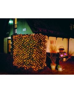 Netz Beleuchtung Grün 252 LEDs Warm Weiß