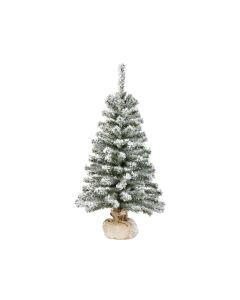 Imperial Minibaum frosted Jute Fuß H: 90 cm
