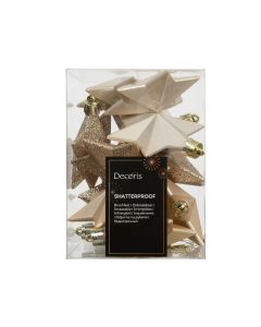 12 Unzerbrechliche Weihnachtssterne perle