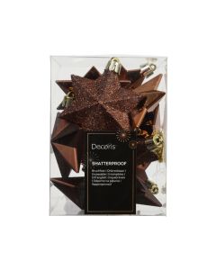 12 Unzerbrechliche Weihnachtssterne espresso