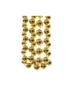 1 Perlen Girlande XXL 270 cm hell gold