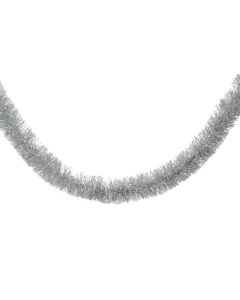 Weihnachtsgirlande Lametta glänzend Ø 10 x 270 cm silber