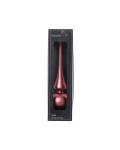 1 Glas Spitze matt 26 cm dunkelrosa