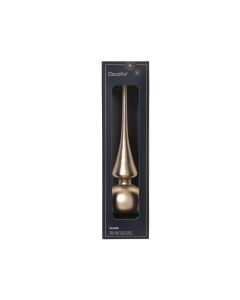 1 Glas Spitze matt 26 cm rauchgrau