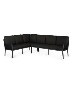 Tierra Outdoor Liv Lounge Dining Eckset links black
