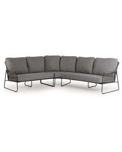 Tierra Outdoor Rivera Lounge Dining Eckset charcoal