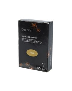 Weihnachtskugelhaken 50 Stück gold
