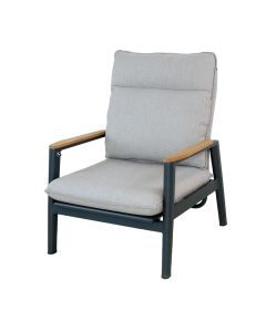 Merino lounge stoel midnight grey sunny crème