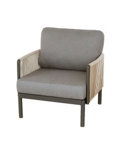 Sidney lounge stoel midnight grey